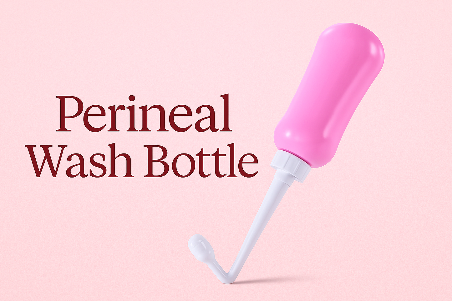 Upside‑Down Peri Bottle 450 ml – Angled Nozzle + Travel Bag – Postpartum/Menstrual/Elderly Care
