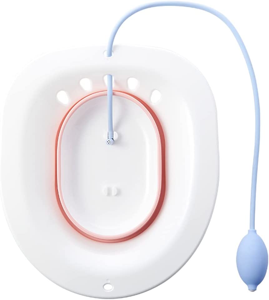 Soothing Sitz Bath for Postpartum, Hemorrhoid & Perineal Relief – Fits Most Toilets | Includes Flusher Hose & Storage Hook | MAI Femme Care